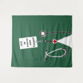 Glückwunsch der personalisierten medizinischen Fak Wandteppich (Vorderseite (Horizontal))