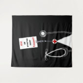 Glückwunsch der personalisierten medizinischen Fak Wandteppich (Vorderseite (Horizontal))