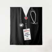 Glückwunsch der personalisierten medizinischen Fak Wandteppich (Vorderseite)