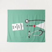 Glückwunsch der personalisierten medizinischen Fak Wandteppich (Vorderseite (Horizontal))