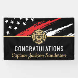 Glückwunsch der Red Line-Flagge für Feuerwehrleute Banner