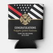 Glückwunsch der Red Line-Flagge für Feuerwehrleute Dosenkühler (Vorderseite)