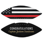 Glückwunsch der Red Line-Flagge für Feuerwehrleute Football (Paneele)