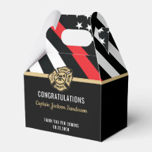 Glückwunsch der Red Line-Flagge für Feuerwehrleute