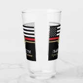 Glückwunsch der Red Line-Flagge für Feuerwehrleute Glas (Links)