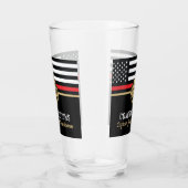 Glückwunsch der Red Line-Flagge für Feuerwehrleute Glas (Rechts)