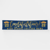 Glückwunsch des Abschlusses für benutzerdefinierte Banner (Horizontal)