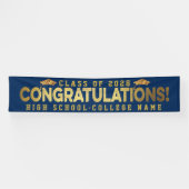 Glückwunsch des Abschlusses für benutzerdefinierte Banner (Horizontal)