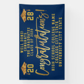 Glückwunsch des Abschlusses für benutzerdefinierte Banner (Vertikal)