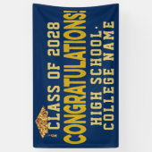 Glückwunsch des Abschlusses für benutzerdefinierte Banner (Vertikal)