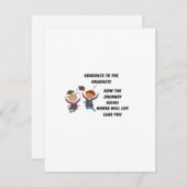 Glückwunsch des Absolventen Feiertagskarte (Vorne/Hinten)