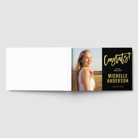 Glückwunsch des Absolventen Gästebuch (Voll)