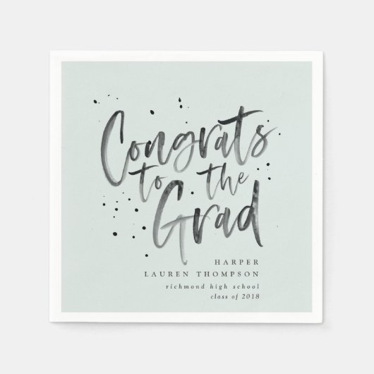 Glückwunsch des Absolventen Party Servietten (Vorderseite)