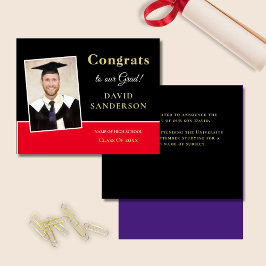 Glückwunsch des Haushalts Grand Foto Black Red Ank