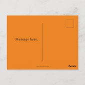 Glückwunsch des Herbstleaf Thanksgiving Begrüßung Postkarte (Rückseite)