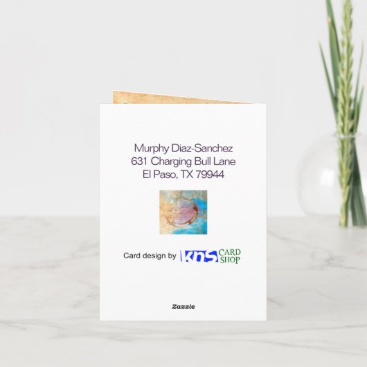 Glückwunsch des Junk-Journal für den Mixed-Media-K Karte (Rückseite)