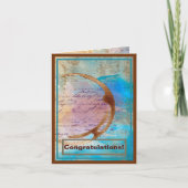 Glückwunsch des Junk-Journal für den Mixed-Media-K Karte (Vorderseite)