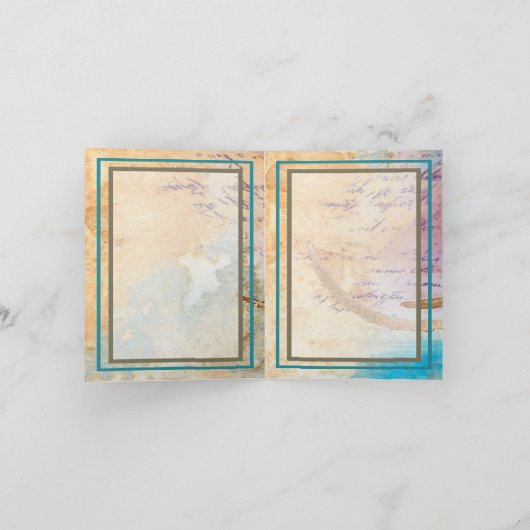 Glückwunsch des Junk-Journal für den Mixed-Media-K Karte (Innenseite)