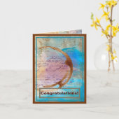 Glückwunsch des Junk-Journal für den Mixed-Media-K Karte (Gelbe Blume)