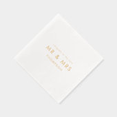 Glückwunsch des neuen Vermächtnisnamens Servietten Mit Folie (Rechts)