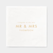 Glückwunsch des neuen Vermächtnisnamens Servietten Mit Folie (Vorderseite)