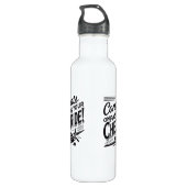 Glückwunsch, die Ihren Schachzug passieren! Edelstahlflasche (Rückseite)