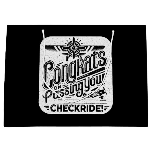 Glückwunsch, die Ihren Schachzug passieren! Große Geschenktüte (Vorderseite)