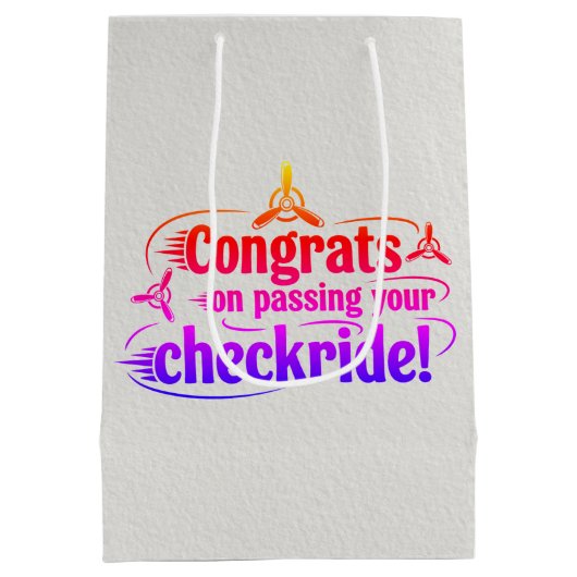 Glückwunsch, die Ihren Schachzug passieren! Mittlere Geschenktüte (Rückseite)