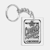 Glückwunsch, die Ihren Schachzug passieren! Schlüsselanhänger (Vorderseite links)