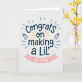 Glückwunsch, die menschliche, sonnige Schwangersch Karte (Gelbe Blume)