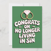 Glückwunsch, die nicht mehr in sonniger Sonnenhoch Einladung (Vorderseite)