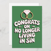 Glückwunsch, die nicht mehr in sonniger Sonnenhoch Einladung (Vorne/Hinten)