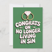 Glückwunsch, die nicht mehr in sonniger Sonnenhoch Karte (Vorderseite)