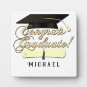 Glückwunsch Diplomabschlüsse Abschluss, der Ihren  Fotoplatte (Vorderseite)