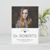 Glückwunsch Doc Abschluss Ankündigung (Stehend Vorderseite)