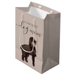 Glückwunsch Dog Mama Geschenktasche Mittlere Geschenktüte