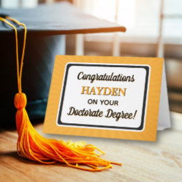 Glückwunsch! Doktorandenkarte Abschluss Dankeskarte