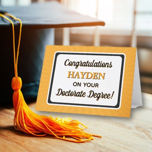 Glückwunsch! Doktorandenkarte Abschluss Dankeskarte