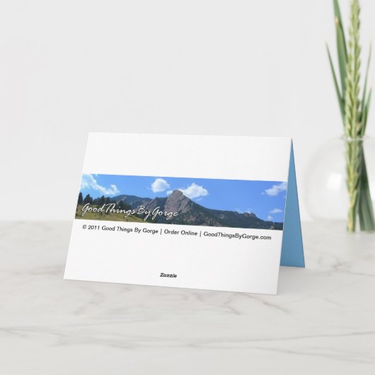 Glückwunsch: Eagle & Blue Sky Karte (Rückseite)