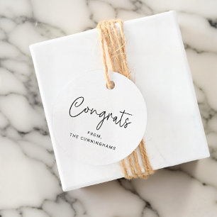 Glückwunsch Einfache Eleganz Moderne Elegante Fami Geschenkanhänger