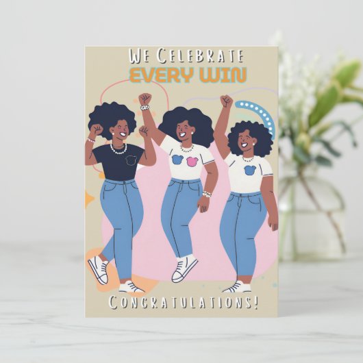 Glückwunsch Einladung (Stehend Vorderseite)