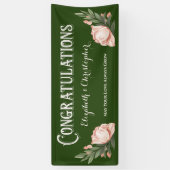 Glückwunsch Engagement Partei Rose Blume verboten Banner (Vertikal)