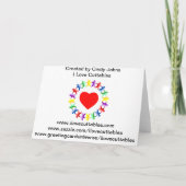 Glückwunsch/Erfolg - Rainbow-Wirbel auf Black Karte (Rückseite)