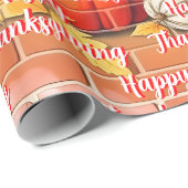 Glückwunsch Erntedankend Beliebter schöner Fall Geschenkpapier (Rolleneckpunkt)