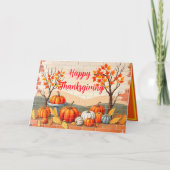 Glückwunsch Erntedankend Beliebter schöner Fall Karte (Vorderseite)