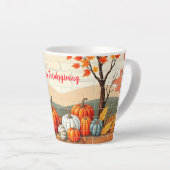 Glückwunsch Erntedankend Beliebter schöner Fall Milchtasse (Rechte Ecke)