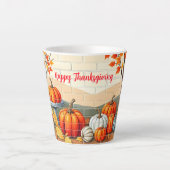 Glückwunsch Erntedankend Beliebter schöner Fall Milchtasse (Vorderseite)