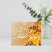 Glückwunsch Erntedankend Herbstleaves Feiertagskarte (Stehend Vorderseite)