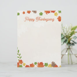 Glückwunsch Erntedankfest Herbst Blätter Letterhea