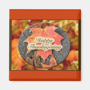 Glückwunsch Erntedankfest Herbstmapelleaf Serie Magnet